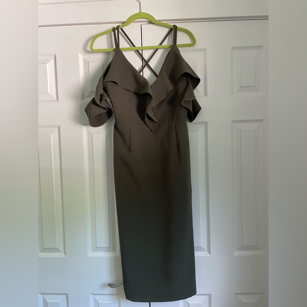 Olive Green Pencil Dress: Oh My Love